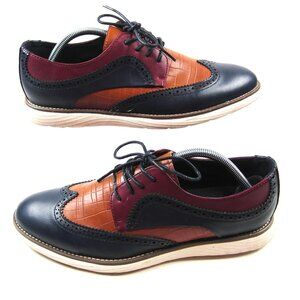 Mens Lace Up Multicolored Casual Shoes Size10.5